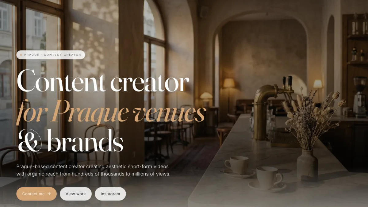 Content creator, Prague
